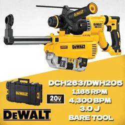 Dewalt dch263 ferramenta de martelo rotativo sem fio apenas 20v motor sem escova max sds mais d-lidar com broca de impacto de martelo de demolição elétrica