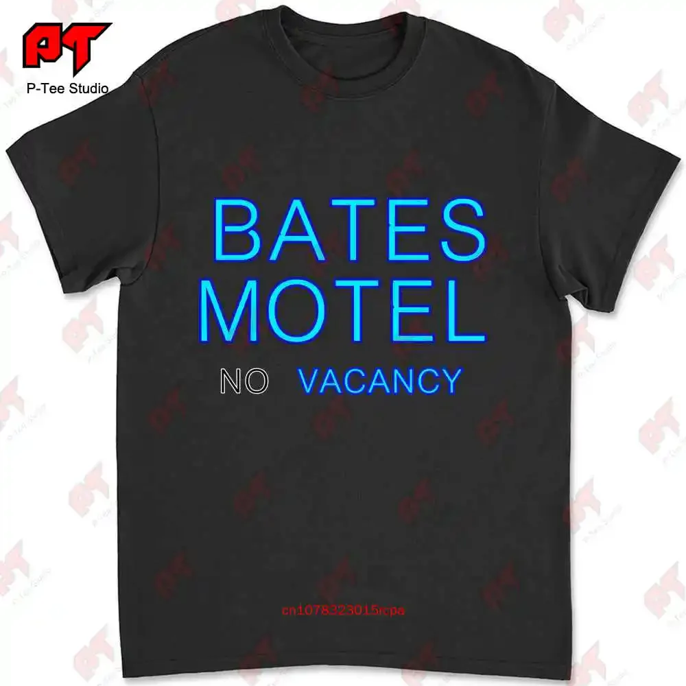 Bates Motel Psycho Movie Sign Horror Film Classic Hitchcock T-shirt U7CJ