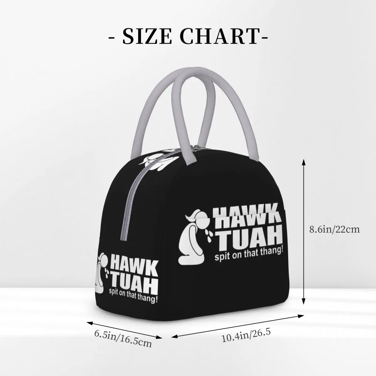 Hawk Tuah Spit On That Thang Funny Viral Meme Insulated Lunch Bag Storage Food Box Portable Thermal Cooler Lunch Boxes For Work