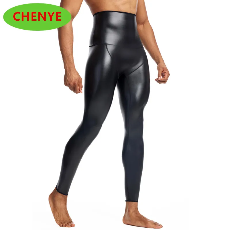 High Waist Leather Pants Slim PU Pants Men Trousers Big Size S-4XL New Black Cowboy Men's Leather Pants Motorcycle Riding Pants