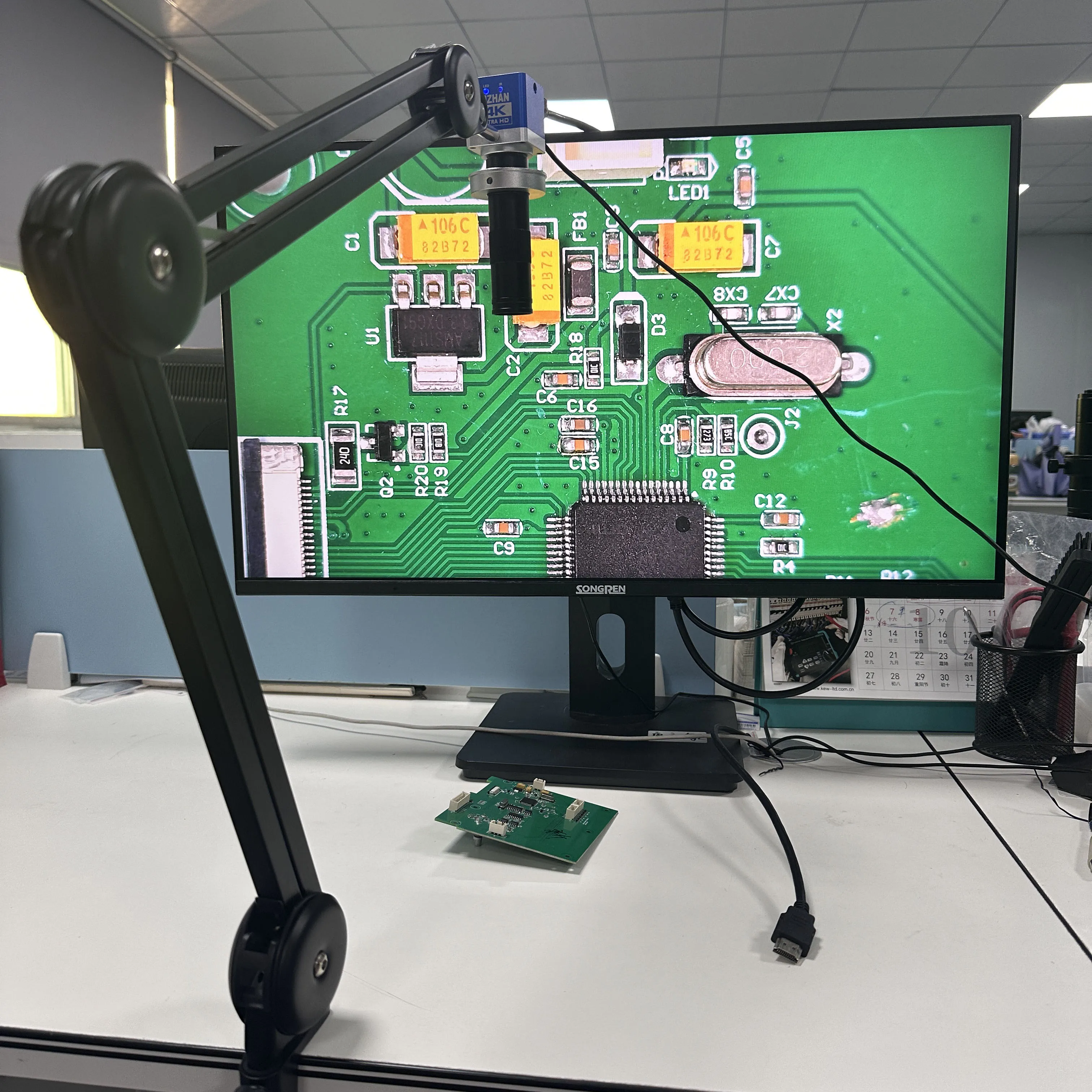 4K Electronic Microscope For Soldering, 60MP HDMI USB Digital Camera With 1/2.7\