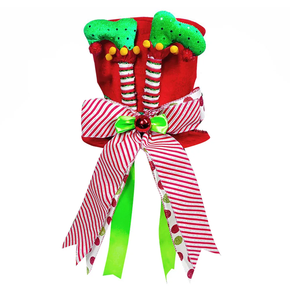 Creative Foldable Christmas Tree Top Hat in Cheerful Red A Fun Addition to Your Holiday Decorations and Gatherings