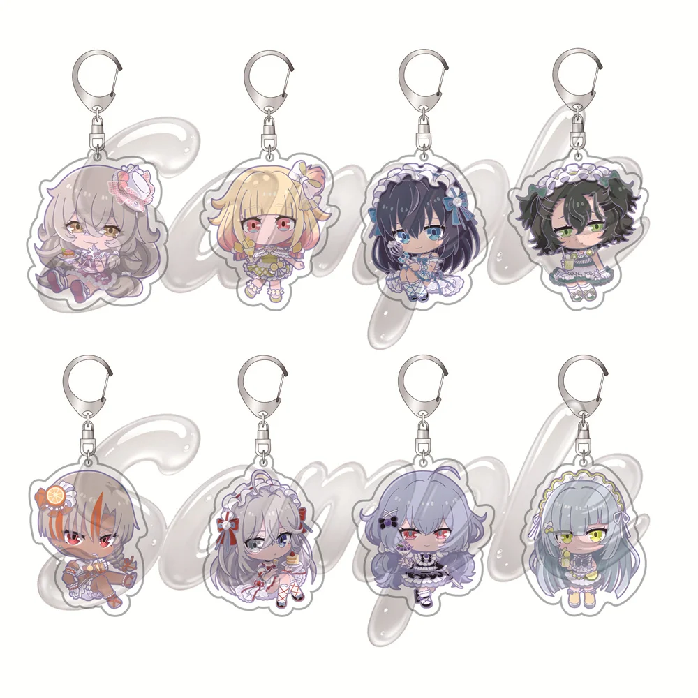 Anime Playing Death Games to Put Food on the Table 6cm Acrylic Keyrings Backpack Decorations Accessories Decor Gifts