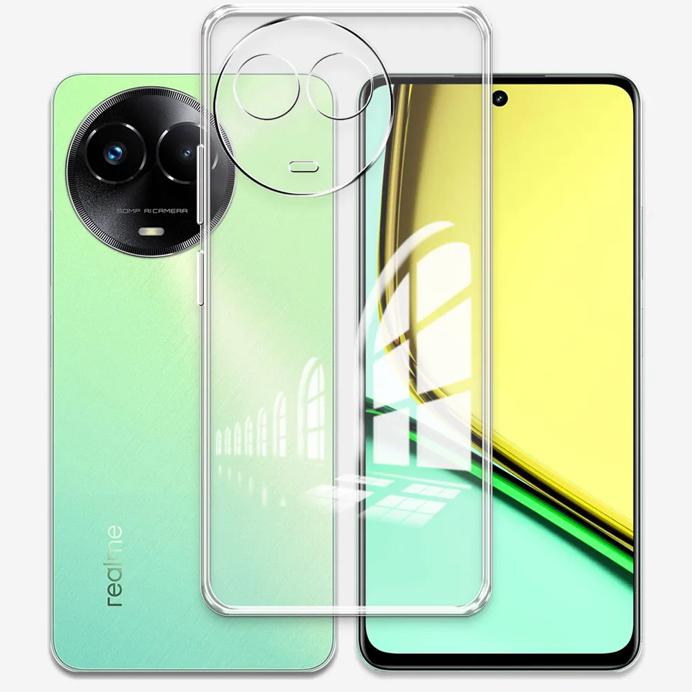 Для Realme 11X чехол Мягкая силиконовая Прозрачная Обложка чехол для телефона для Realme V50 V50S Прозрачная защитная оболочка или Realme Narzo 60X Funda