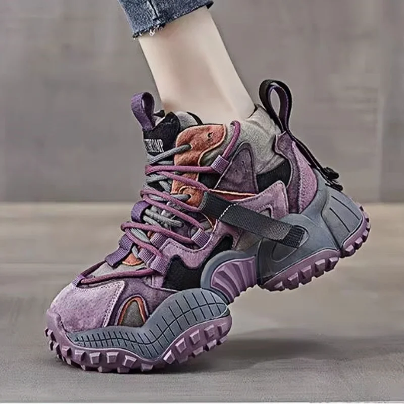 

Мужские повседневные кроссовки High Top Dad Shoes на толстой подошве, увеличивающие рост, весенние, новые, спортивные, модные, универсальные, брендовые, для отдыха