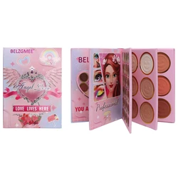 BELZGMEE 60 Colors 4 Pages Eye Shadow Palette Book Fashion Glitter Blusher Highlight Eyeshadow Professional Makeup for Eyes Face