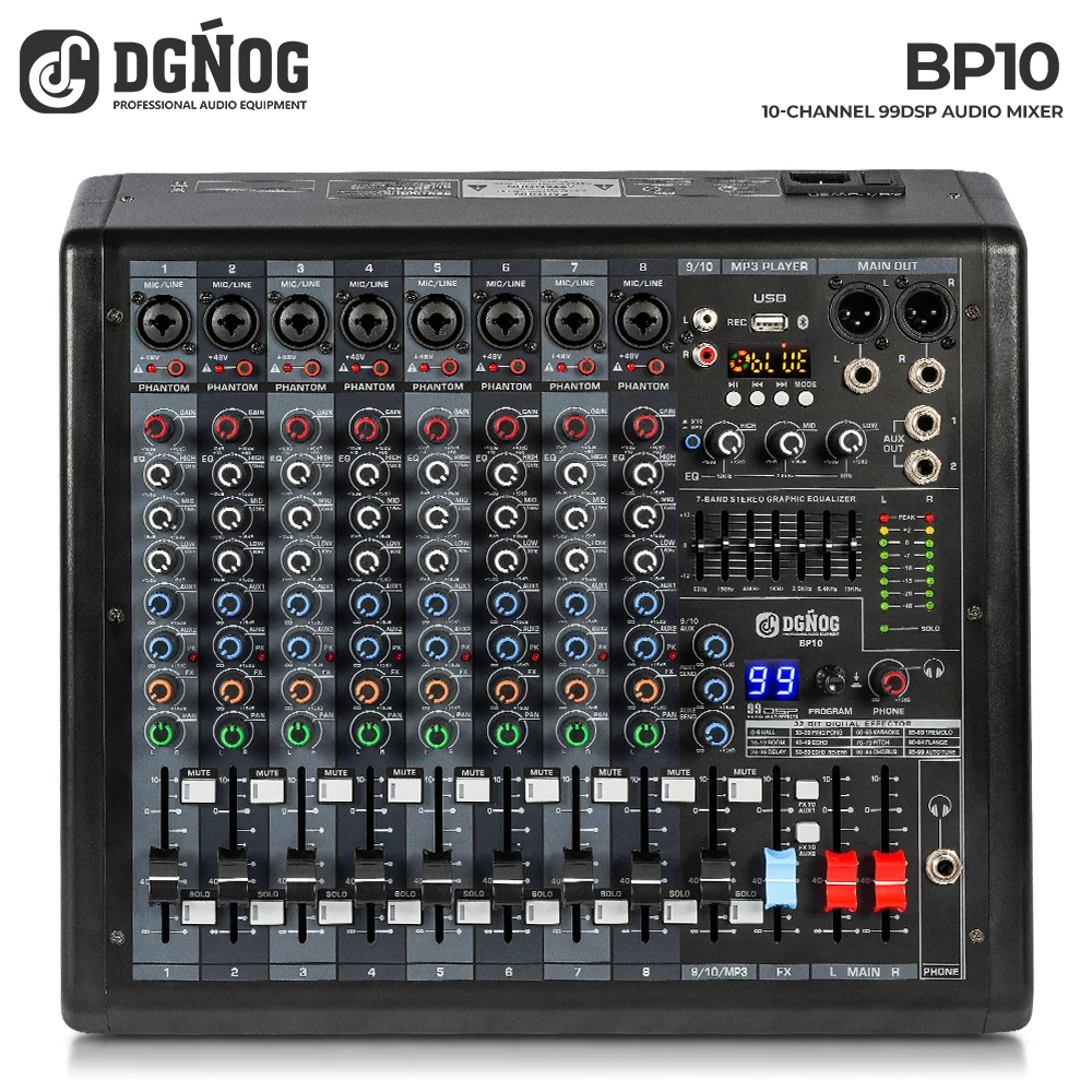 10-Channel Dj Mixer…