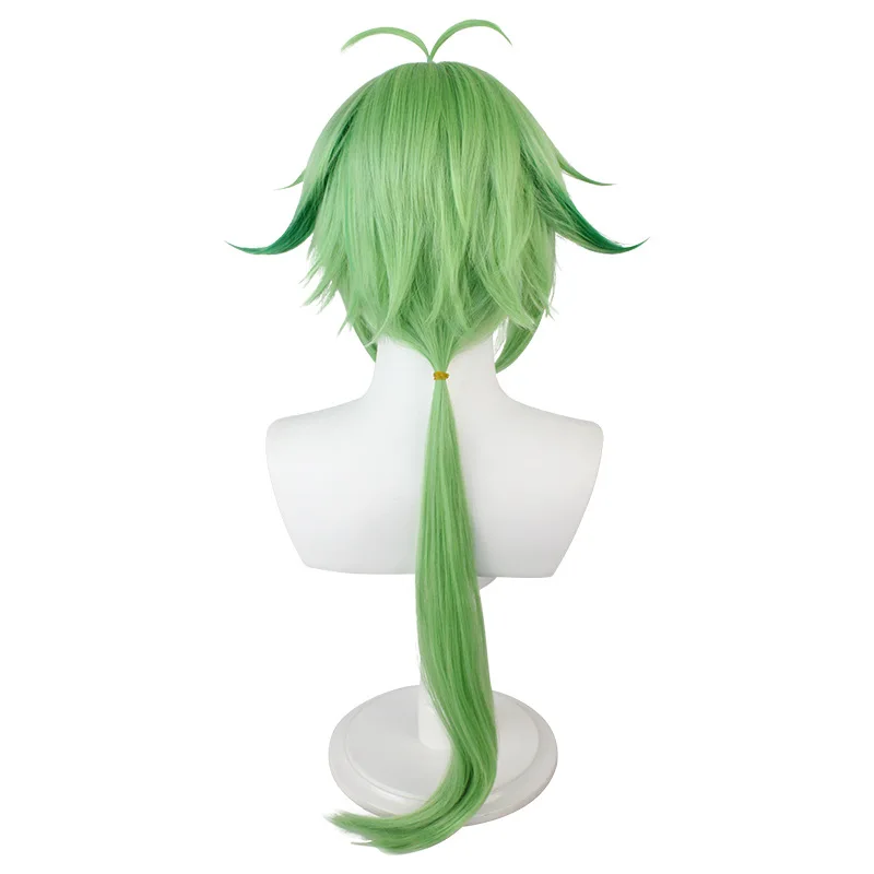 Original Cos God Sugar Wigs Sweetness T Color Gradient Green Reversed Easy to Shape Game Cosplay Headcover Wig