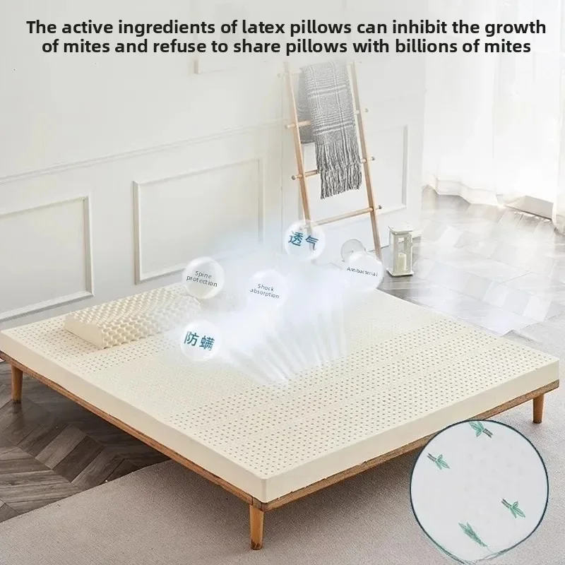 Colchón individual de goma de látex Natural, 90x190, para dormitorio, litera, cojín, solución para dormir cómoda