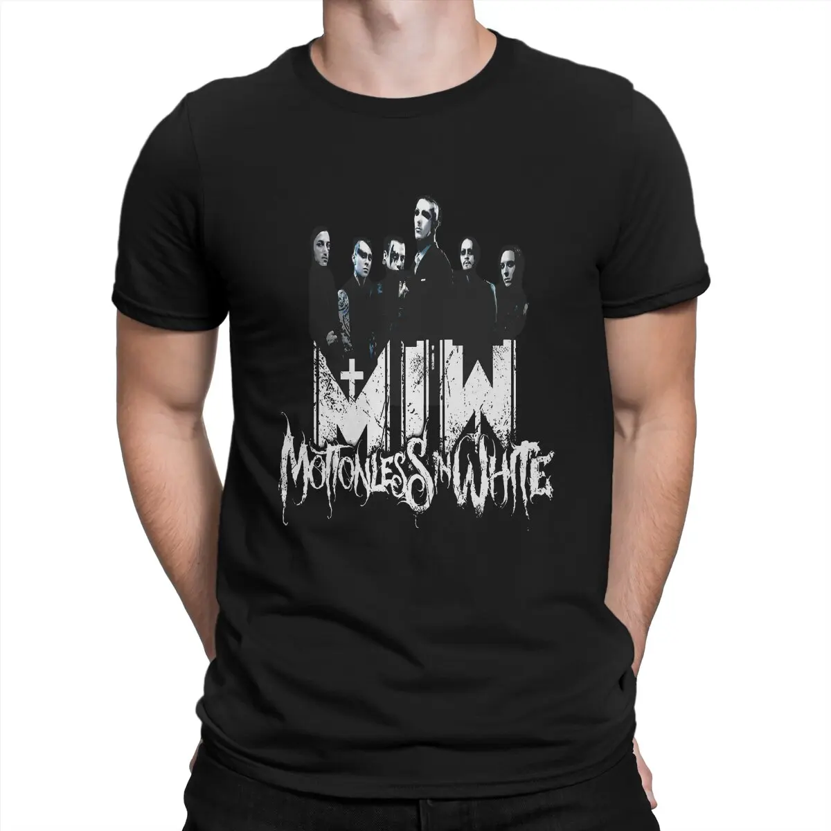 Motionless In White Man TShirt UK Tour Fashion T Shirt Graphic Streetwear New Trend