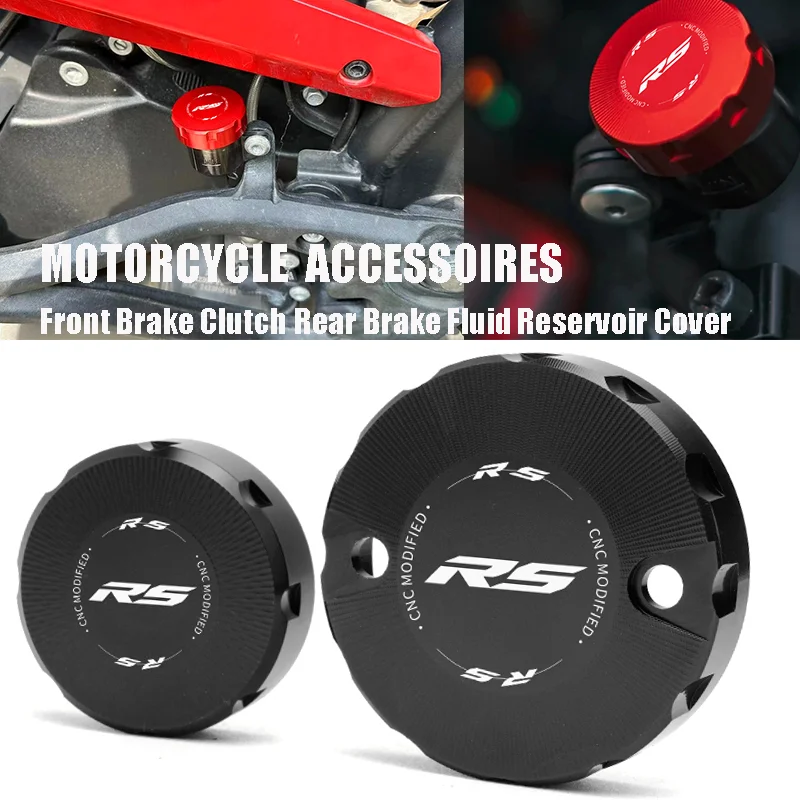 

Motorcycle For Aprilia RS 660 Tuono RS660 RSV4 RS V4 1100 RSV 1000 Mille Accessories Front Rear Brake Fluid Reservoir Cover Caps