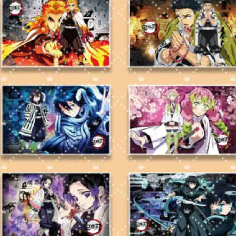 2025年 鬼滅の刃 高透明アクリルクリスタルブロック 卸売 アニメキャラクター コレクションカード ホビー ギフト 子供向けおもちゃ