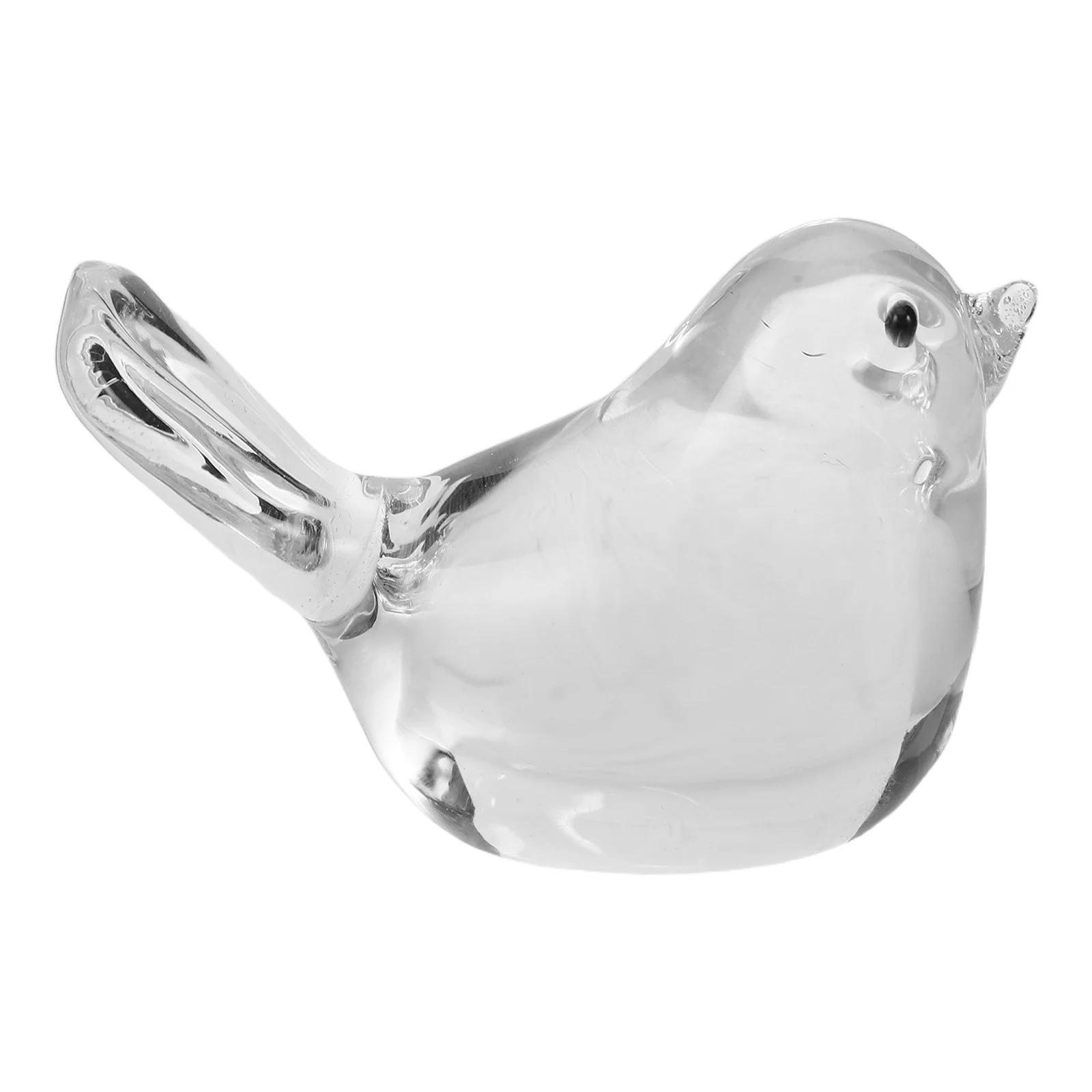 

Crystal Bird Paperweight Pen Holder Display Stand Handmade Animal Statue Desktop Decor for Office Living Room Coffee Table