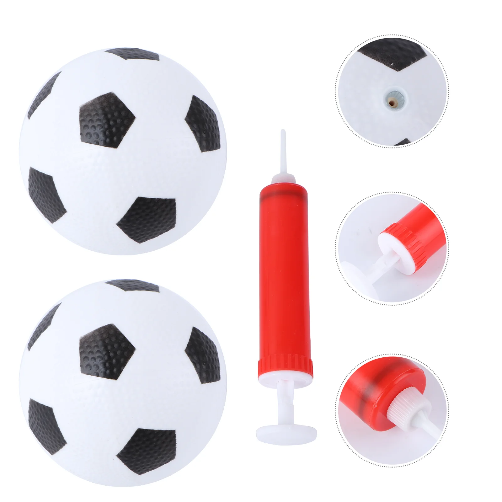 1 Set Mainan Bola Sepak Mini Anak Diameter Mainan Dalam Ruangan Luar Ruangan Mainan Sepak Bola Edukasi 12Cm untuk Anak Balita (2 Buah Bal Putih