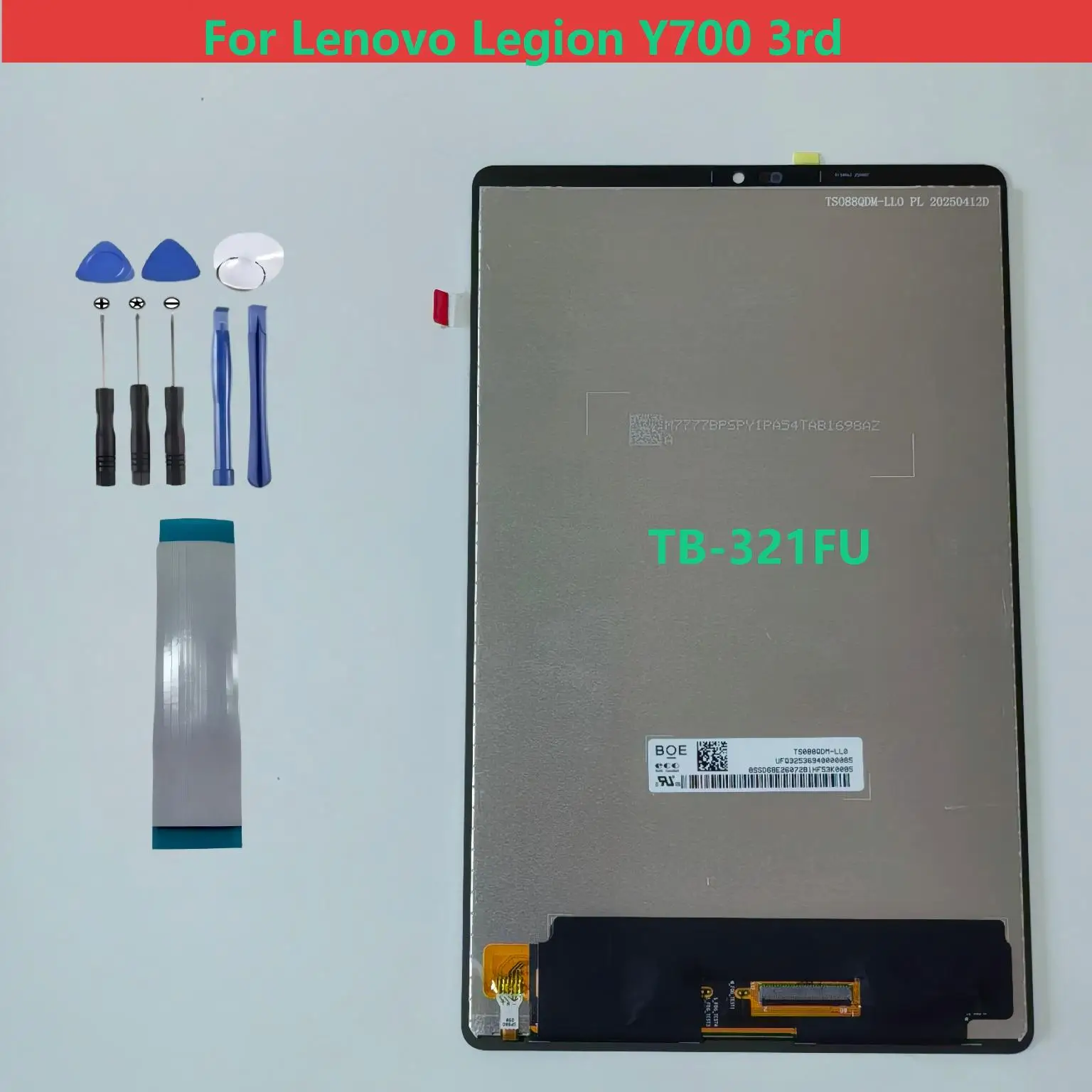

Для Lenovo Legion Y700 3-го поколения TB-321FU: Дисплей LCD с сенсорным экраном и стеклом в сборе для ремонта