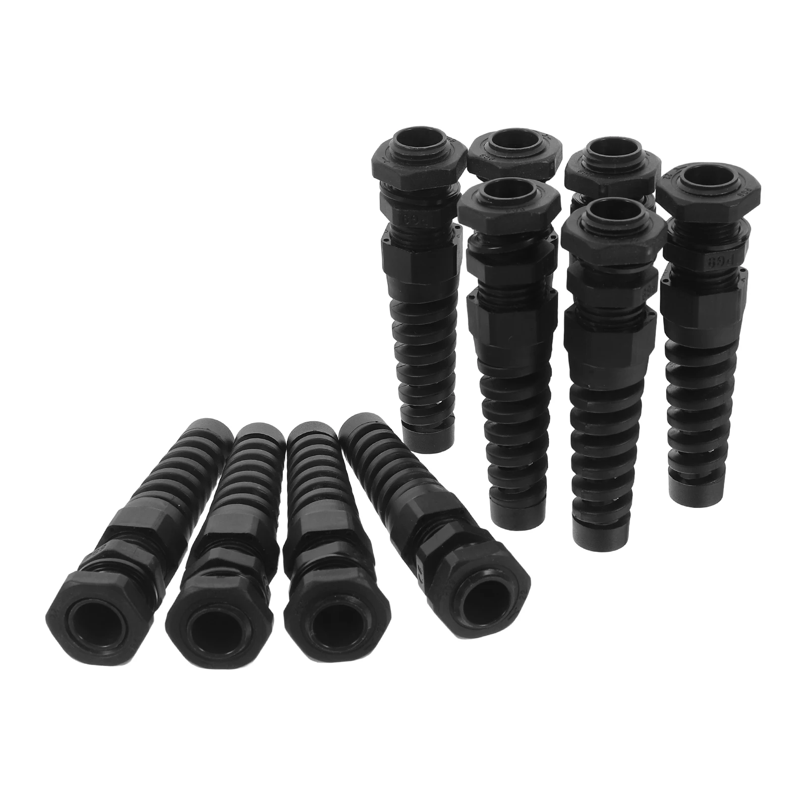 

10Pcs Strain Relief Cord Grip High Strength Nylon Gland 4-8mm Wire Thread Twist Resistant for Automotive Marine