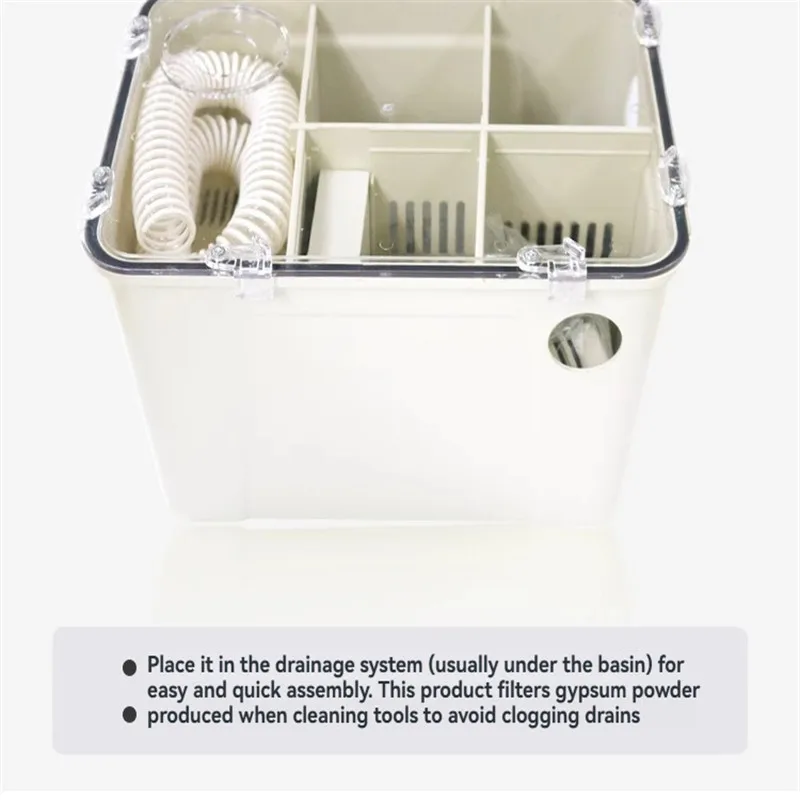 Dental gypsum filter powder collector stone gypsum sedimentation tank dental equipment laboratory materials clinic cleaning tabl