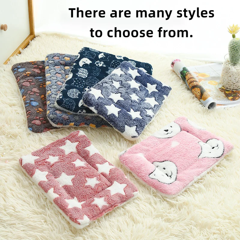 Sleeping Cushion Autumn/Winter Thickened cat beds & mats Dog Mat fleece blanket pet shop Nest Bed Quilt house supplies for anima