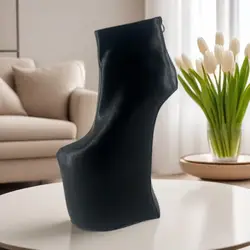 Thick soled plus size stage performance high-heeled short boots, 23cm super high heels, donkey hooves, GAGA super high heels, no