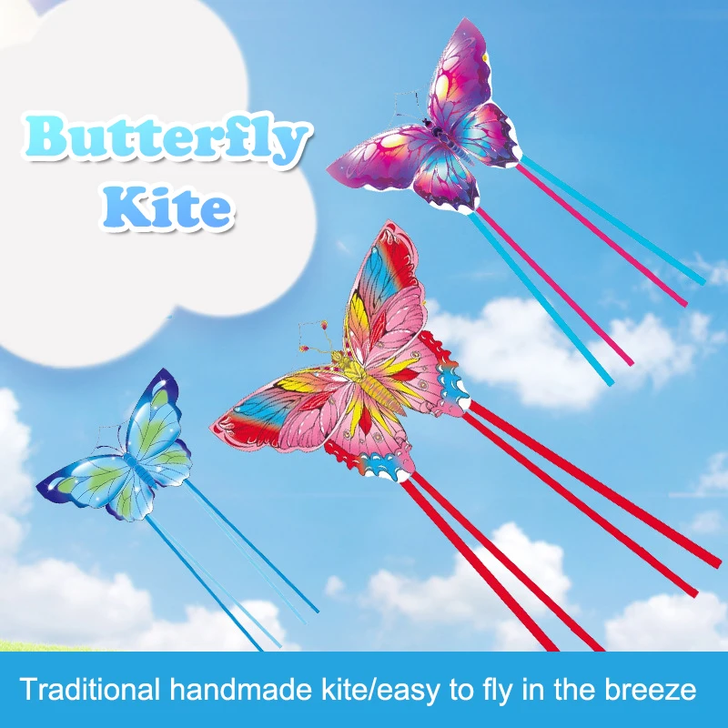 1.4 متر فراشة ملونة طائرة ورقية ألعاب طائرة للأطفال الطائرات الورقية تحلق الأسماك الطائرات الورقية المهنية الرياح الورقية لعبة الرياضة الترفيه طائرة ورقية Ai