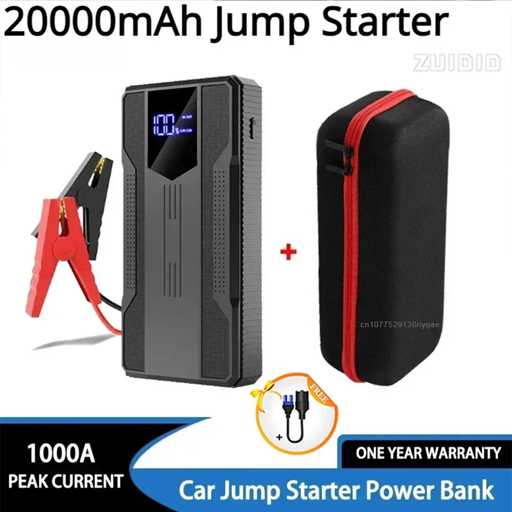 New 20000mAh Car Jump Starter Portable Electronic Accessories Power Bank Car Battery Charger Electric Devices Articles For Cars