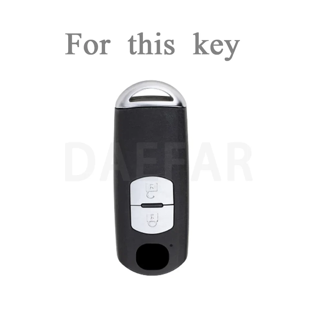 Funda de TPU para llave de coche, Protector de 2 botones para Mazda 2, 3, 5, 6, CX5, CX-5, M2, M3, M5, GT 2015, 2016
