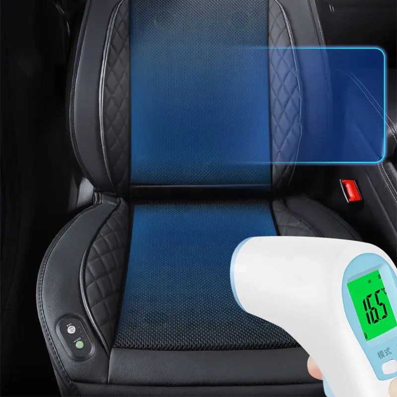 ESPACIADOR 3D de 12V CC para coche, cojín de asiento de aire fresco de verano con 8Fan16Fan, Ventilación de soplado rápido, refrigeración de asiento refrigerado