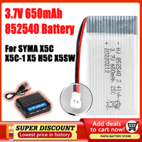 Original 3.7V 650mAh 25C 852540 Lipo Battery XH2.54 plug For SYMA X5C X5C-1 X5 H5C X5SW RC Quadcopter Drone Spare Part