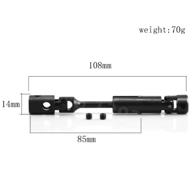 Metal Front Center Universal Drive Shaft MA357 for 1/8 KYOSHO USA-1 Foxx RC Car Monster Truck Upgrade Parts Accessories