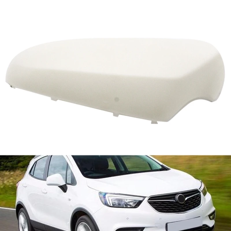 2 Pcs Side Door Wing Rear View Mirror Cover For Vauxhall Opel Astra H MK5 2004-2013 White