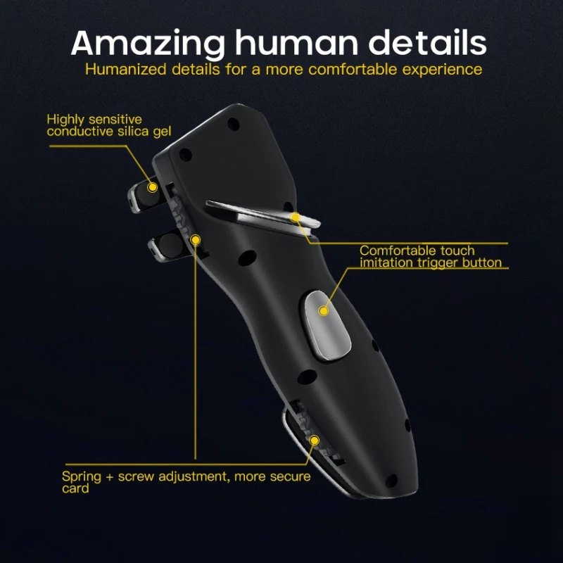 Trigger di gioco M85K, controller telefonico Gamepad controller di gioco a 6 dita per gioco con maniglia joystick