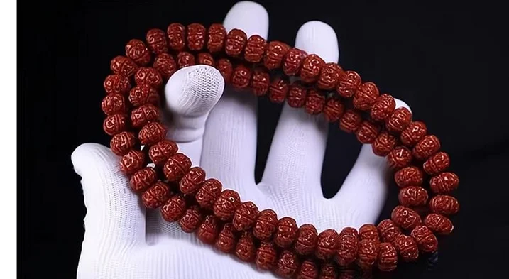 

Seed Old Barrel Beads Xingyue Bodhi 108 Piece Lunar January High Density Unskimmed Natural red Bodhi