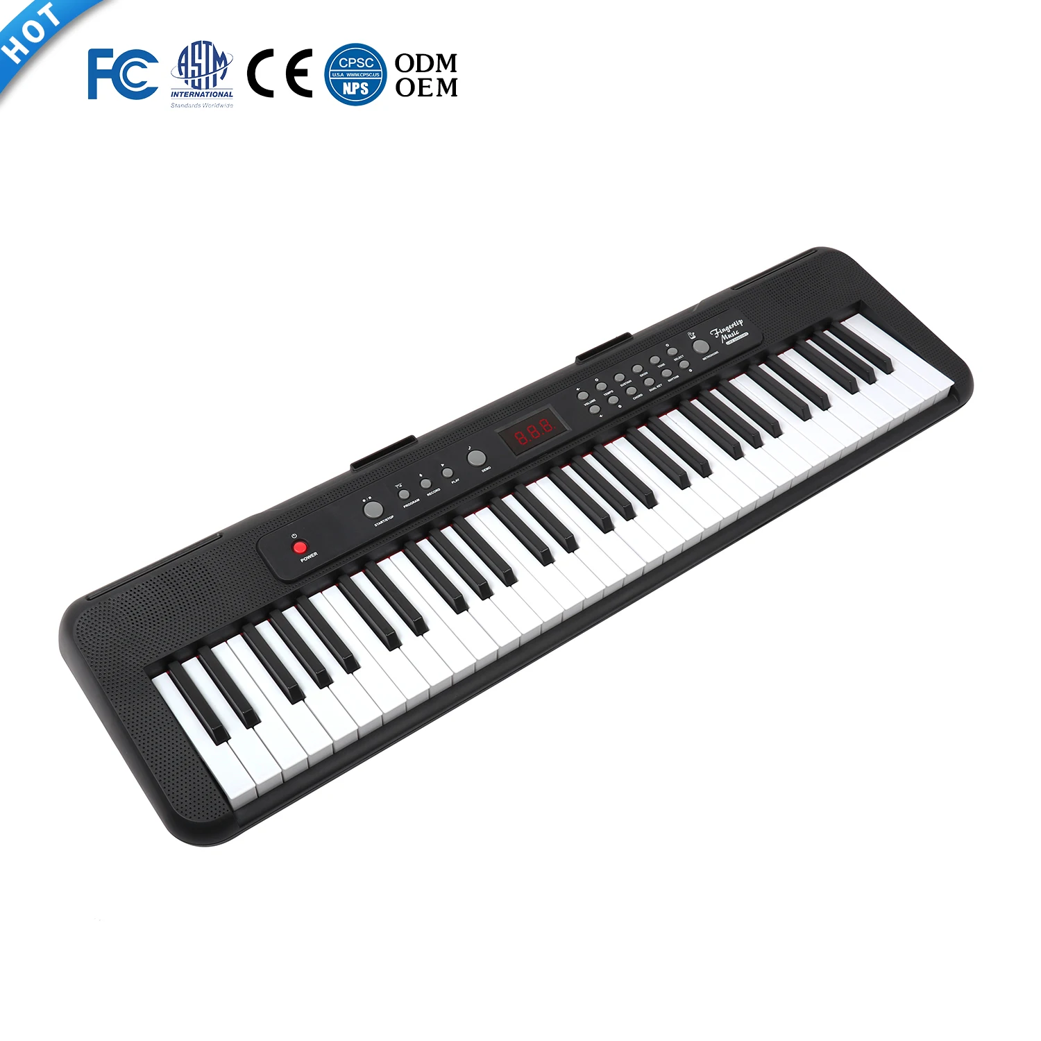 Multifunctional Musical Keyboard 61 Keys Electronic keyboard 2.2cm keys Standard Piano Keyboard Teclados For Beginners