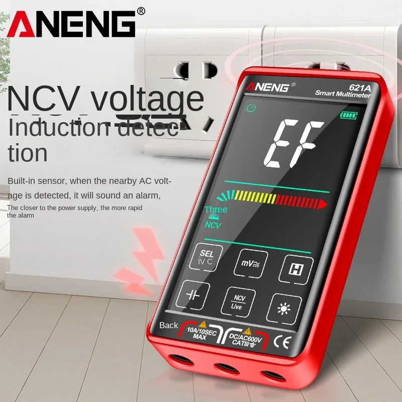 ANENG 621A Rechargeable Smart Large-screen Digital High-precision Fully Automatic Digital Display Multimeter Anti-burn