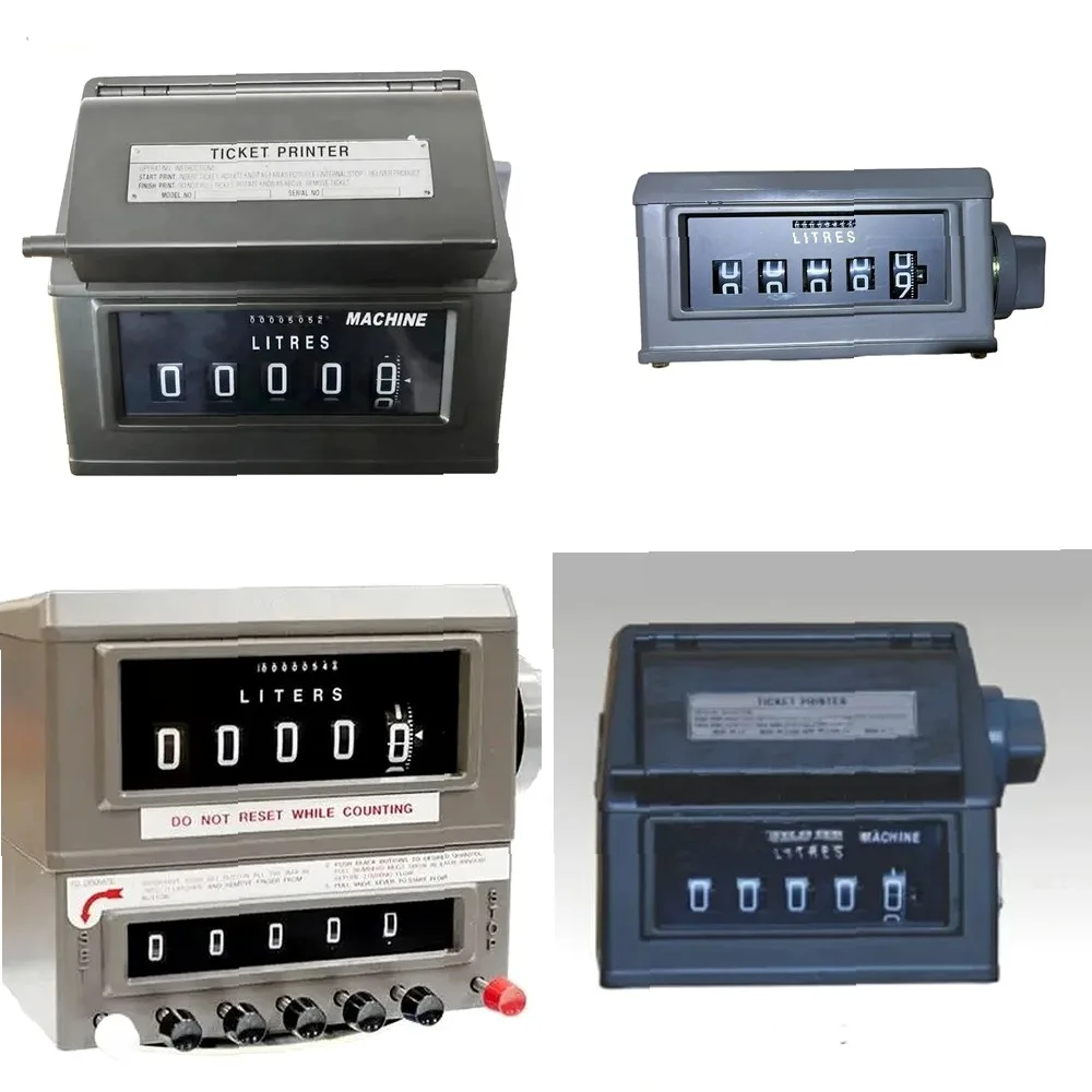 Fuel Flow Meter with Mechanical Counter & Digital Display Ticket Printer for Accurate Fuel Tracking
