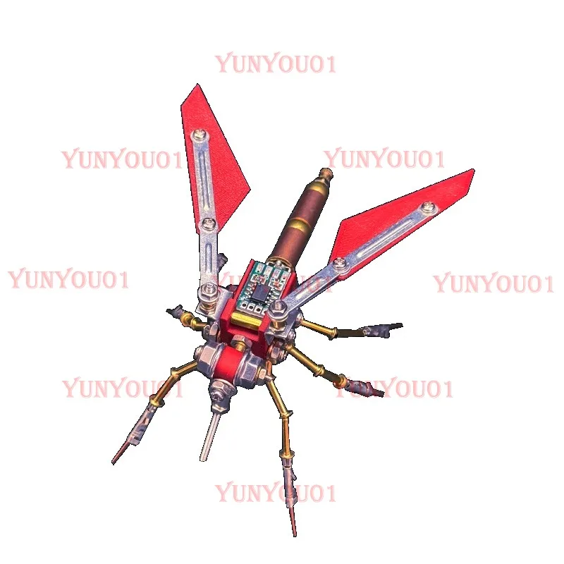 

Metal Assembly Mosquito Model Creative Handmade DIY Casual Toy Gift