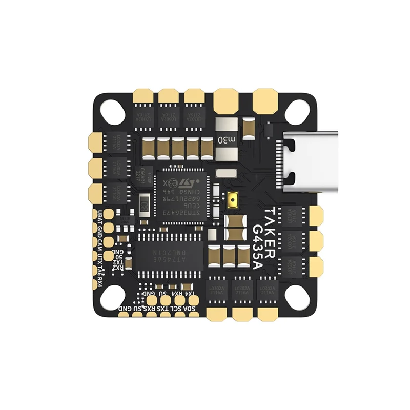 

MACH-High-Performance GEP-TAKER G4 35A AIO Flight Controller, 170Mhz 2-4S With 35A BLHELIS ESC For FPV Racing Drone