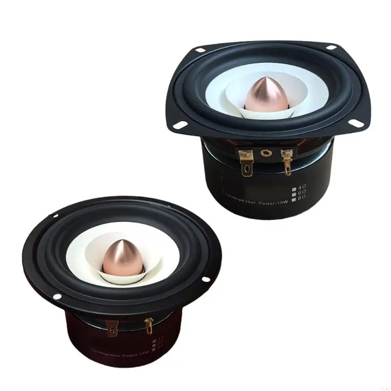 

T8WC 4Inch Aluminum Cone Woofer for Bookshelves Speakers Customs Sound Setups High Fidelitys Sound Speaker Low Distortions