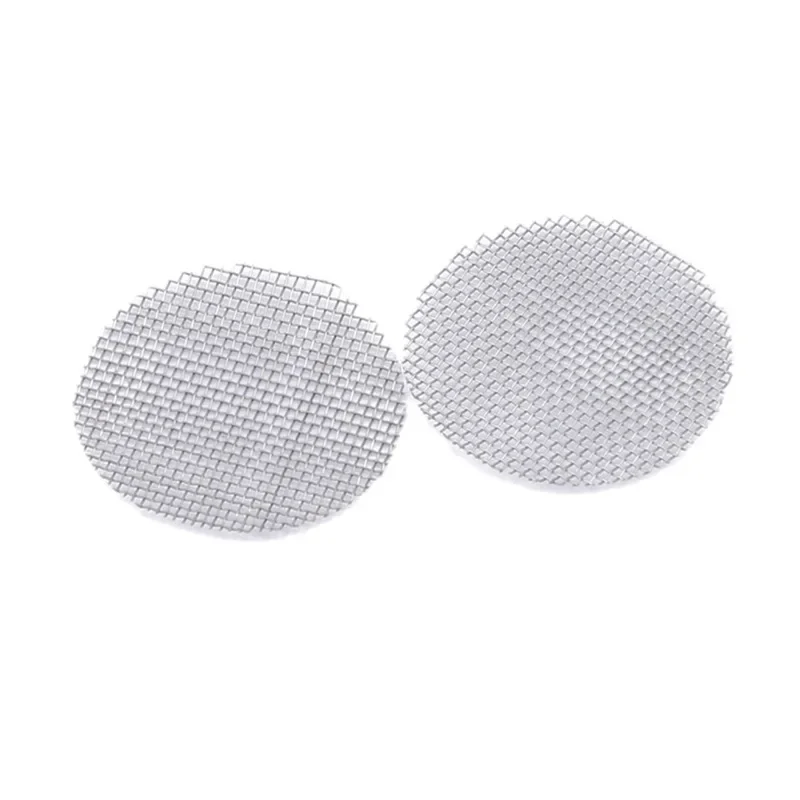 500pcs Stainless Steel gold screens Hookah Water Pipe Tobacco silver filters 20mm Thick Multifunctional smoking accessories