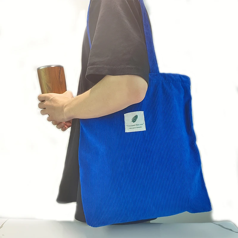 JIOMAY 2025 Damen Cord-Shopper-Tasche Stilvolle Tragetasche - Langlebige Casual Große Einkaufstasche mit Hoher Kapazität Perfekt für den Täglichen Gebrauch – Detail 21