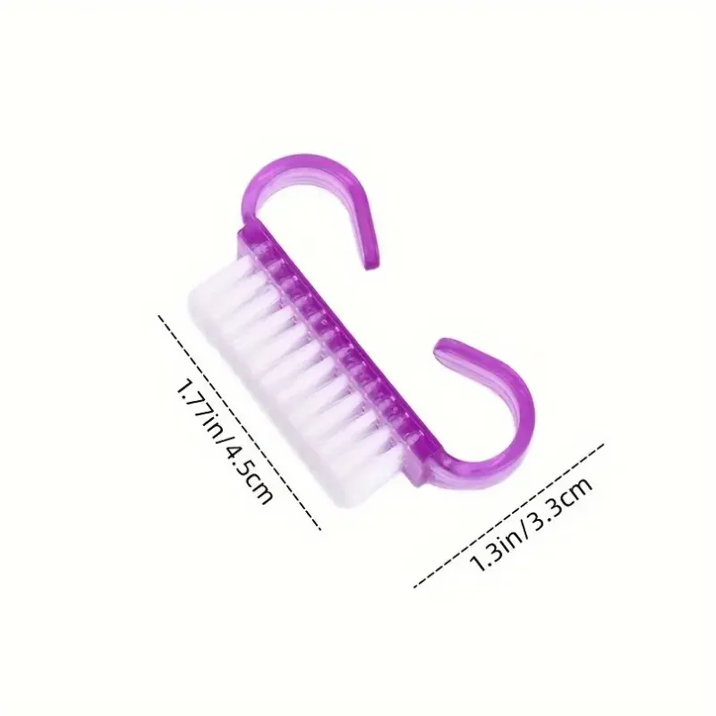 1/5pcs Set Nail Brush Cleaning Scrub Crevices Acrylic Sheep Horns Remove Dust Tool for Kitchen Pet Nails Shop Shoes Fruits