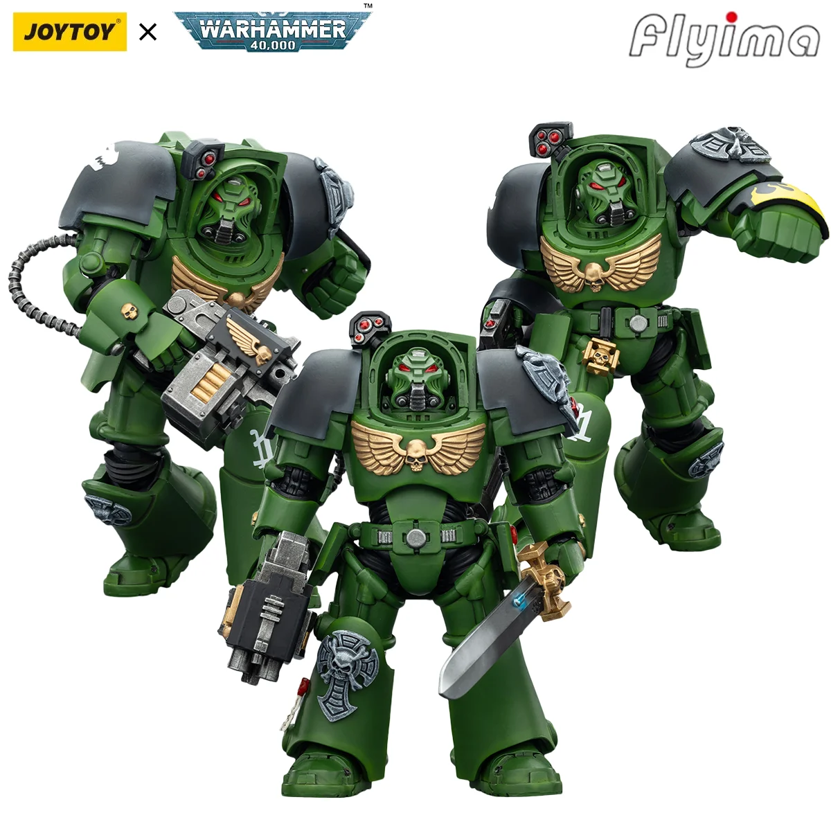 

[Pre-order]JOY TOY Warhammer 40K 1/18 Action Figure Salamanders Terminator 3PCS Anime Military Model