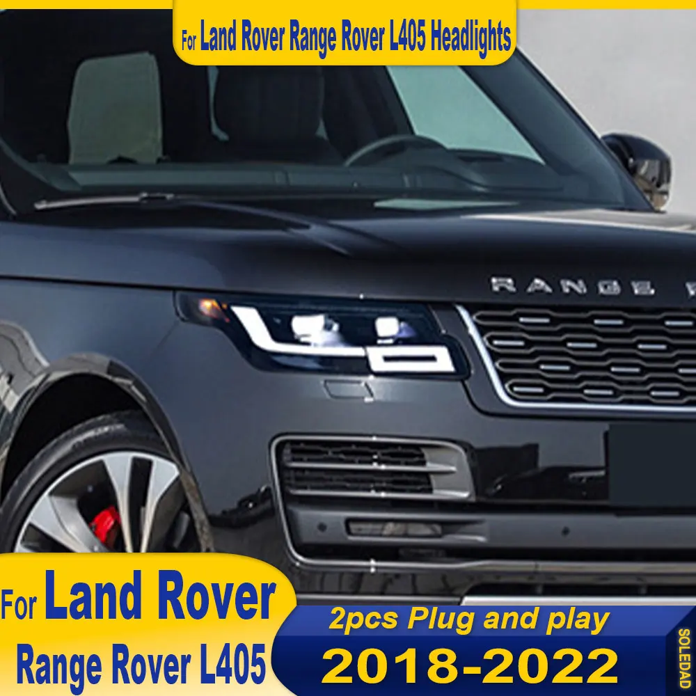Car Accessories LED Headlights For Land Rover Ranger L405 2018 2019 2020 2021 2022 Upgrade New Styling Front Lights Assembly