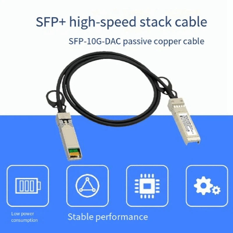 10G SFP+ DAC Cable, Direct Attach Copper Passive Cable, Works For ,Mikrotik,Netgear,Zyxel Switch