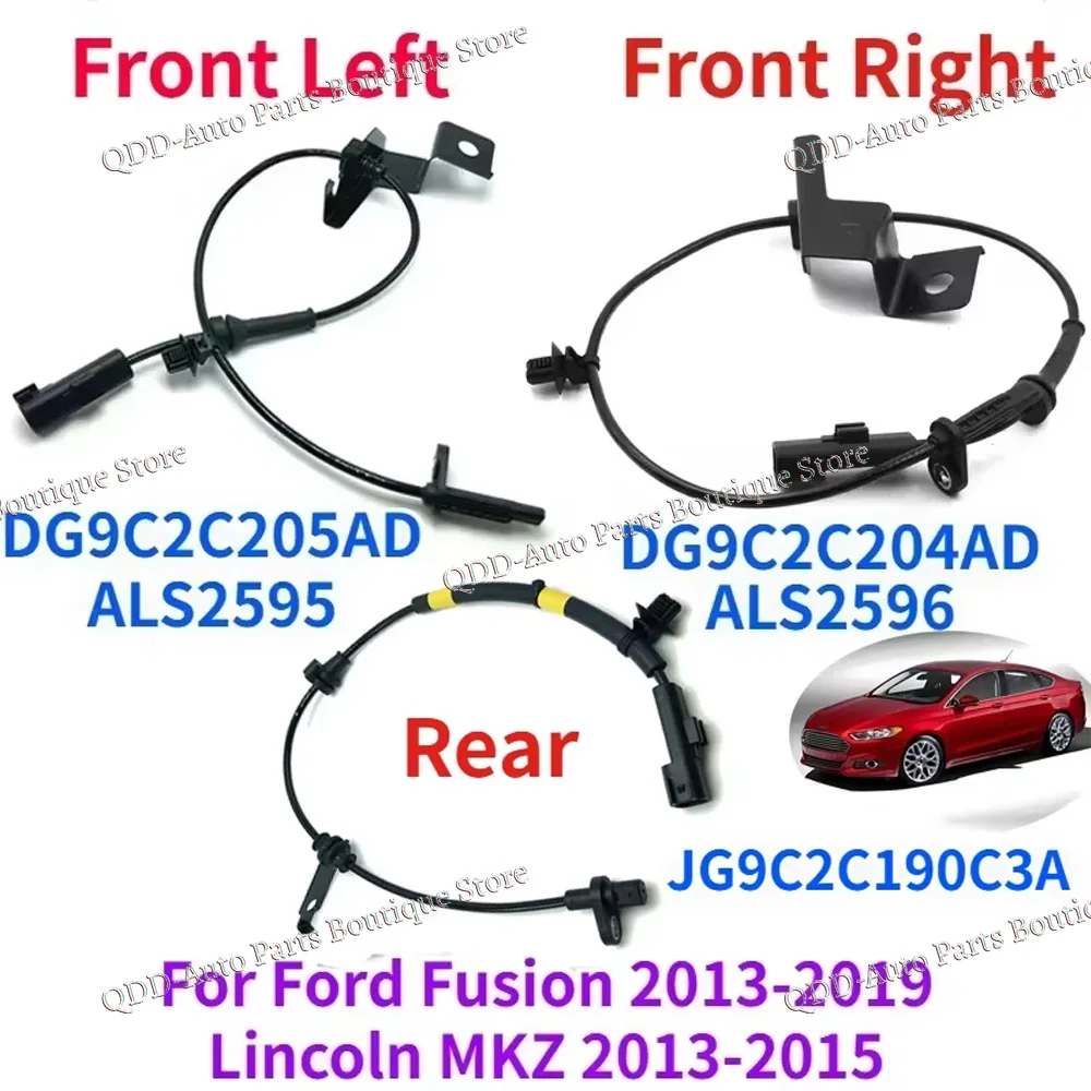 

ALS2595 DG9C2C205AD DG9C2C204AD JG9C2C190C3A Car ABS Wheel Speed Sensor For Ford Fusion 2013-2019 Lincoln MKZ 2013-2015 ALS2596