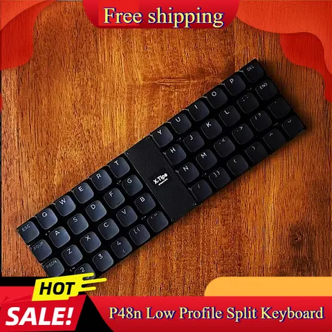 P48n 로우 프로파일 분할 키보드 Bluetooth 유선 듀얼 모드 솔더 인라인 48 키 기계식 키보드 게임용 사무용 액세서리 P48n 로우 프로파일 분할 키보드 Bluetooth 유선 듀얼 모드 솔더 인라인 48 키 기계식 키보드 게임용 사무용 액세서리