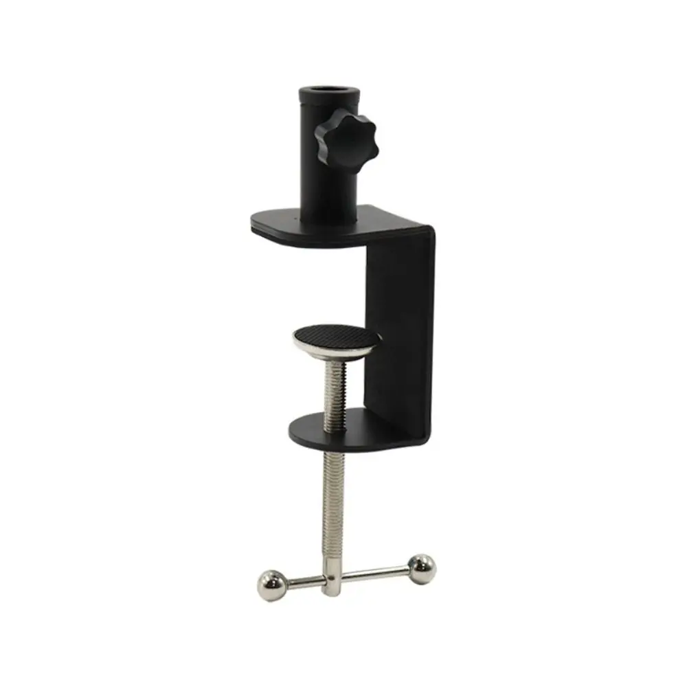 Durable Metal Bracket Clamp Plastic Black White Tablet Holder Desk Lamp Clip Universal
