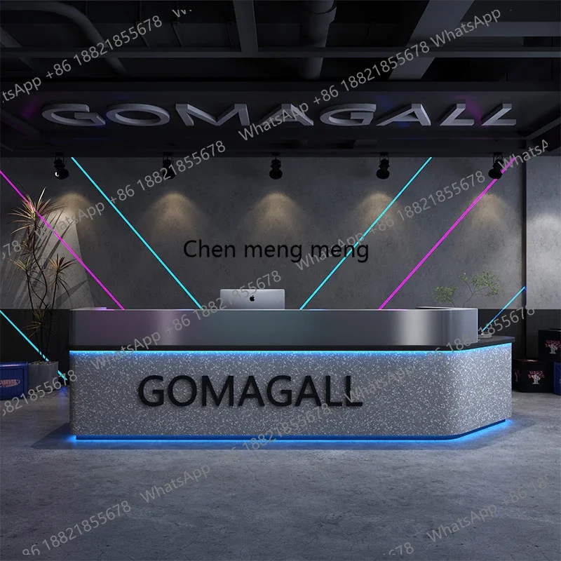 Palestra Reception Ristorante Hotel Bar in stile industriale pagina di cassa Caffè Sala da biliardo Bistro Tavolo da bancone reception