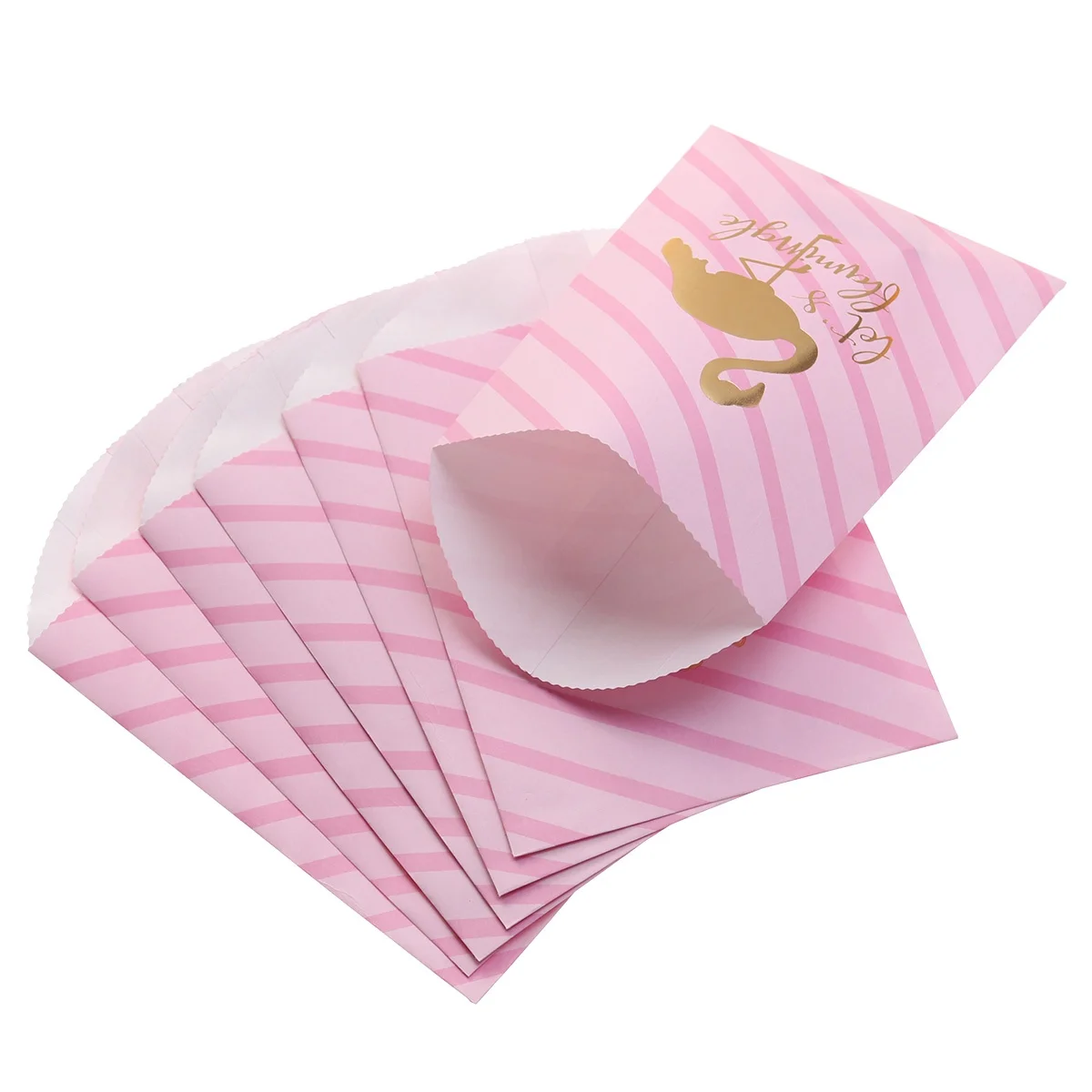 

10Pcs Flamingo Printing Tissue Bag Lightweight Paper Material for Office Home Car Travel Decorative Napkin Storage Flamingo