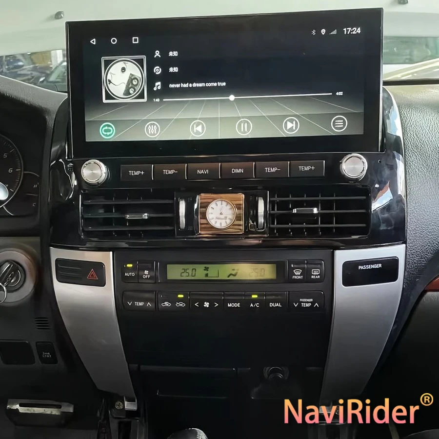 12.3 "شاشة كبيرة لاسلكية Carplay لتويوتا برادو 2003-2010 لكزس Gx470 أندرويد سيارة لتحديد المواقع والملاحة مشغل فيديو الوسائط المتعددة